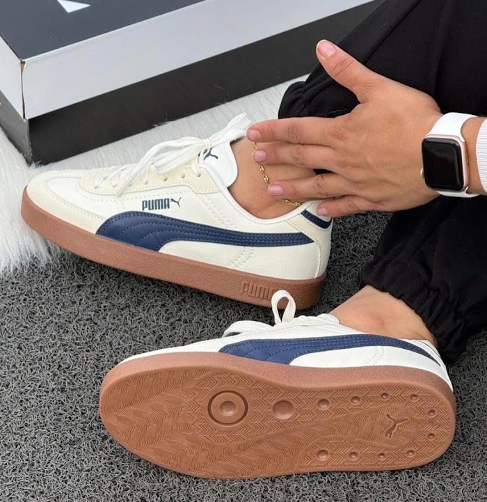 Puma Club Crema Azul