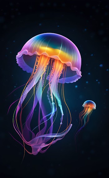 Glowing Jellyfish Picture