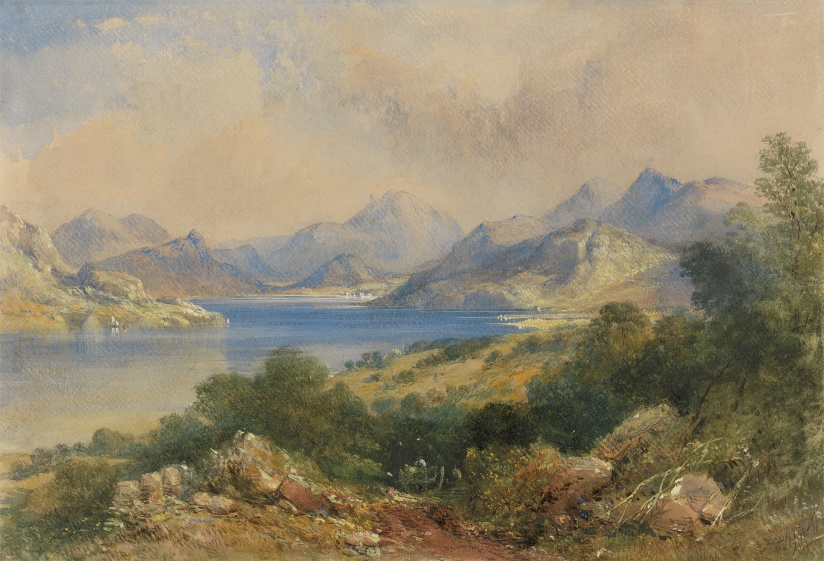 Mountainous Scene With A Lake 1867