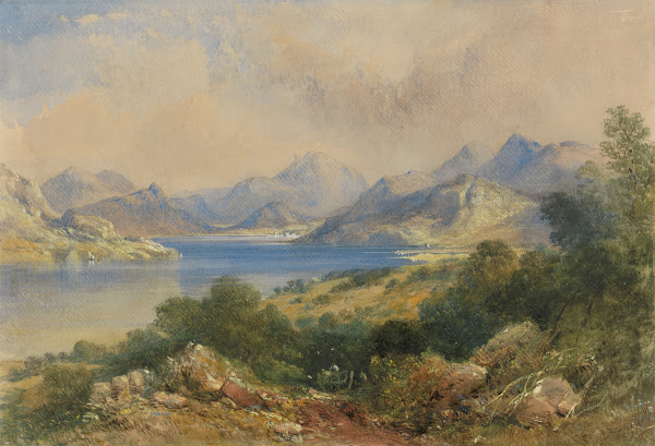 Mountainous Scene With A Lake 1867