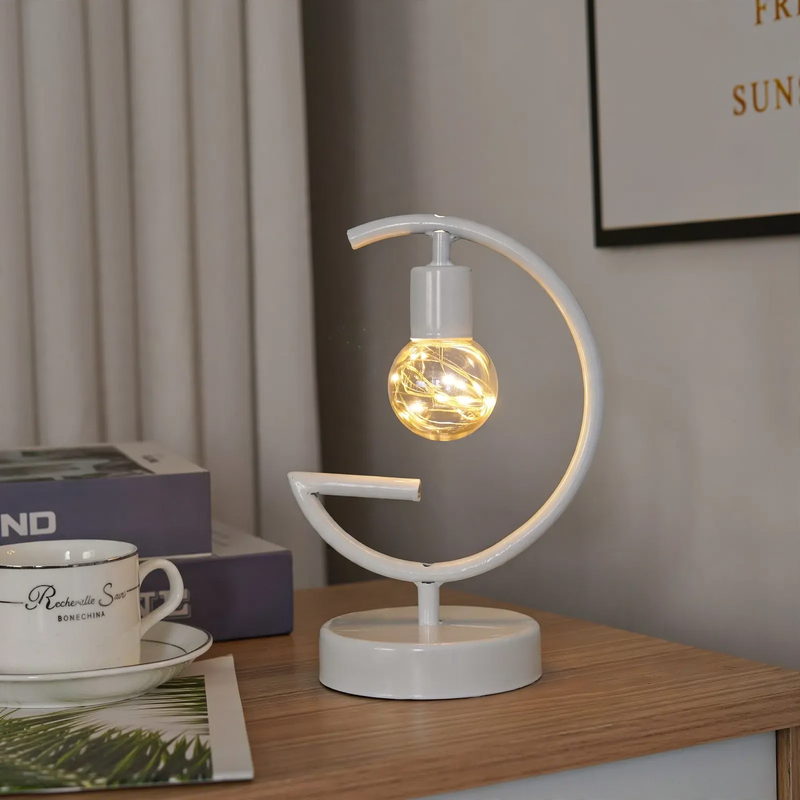 Decorative LED light objects made of metal