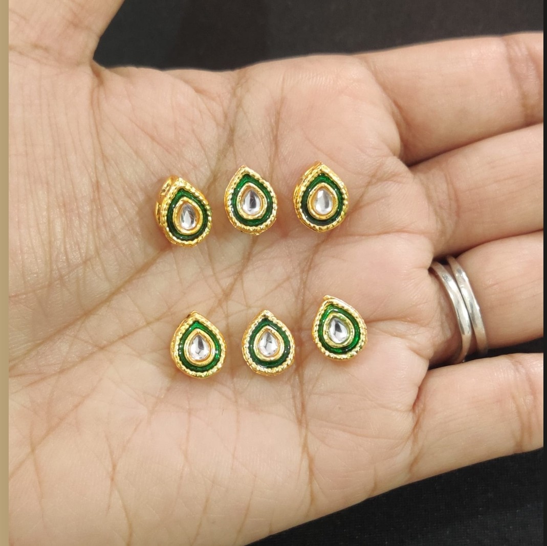 White Green Meena Drop-P14-pack of 6