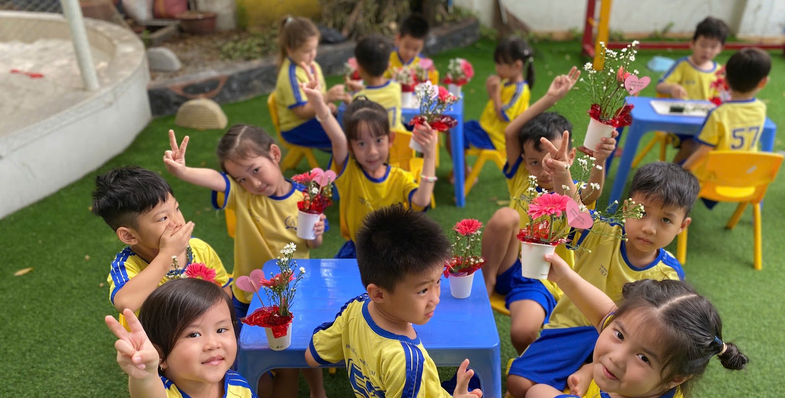 Học sinh mầm non tại Trường Việt Anh