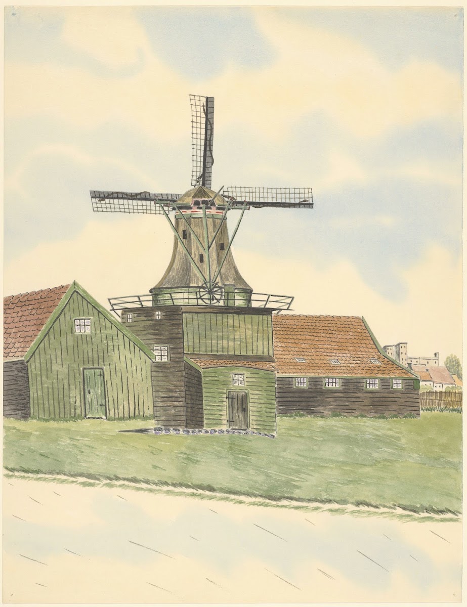 molens Blauwselmolen De Huisvrouw Blauwepad 1930 1940
