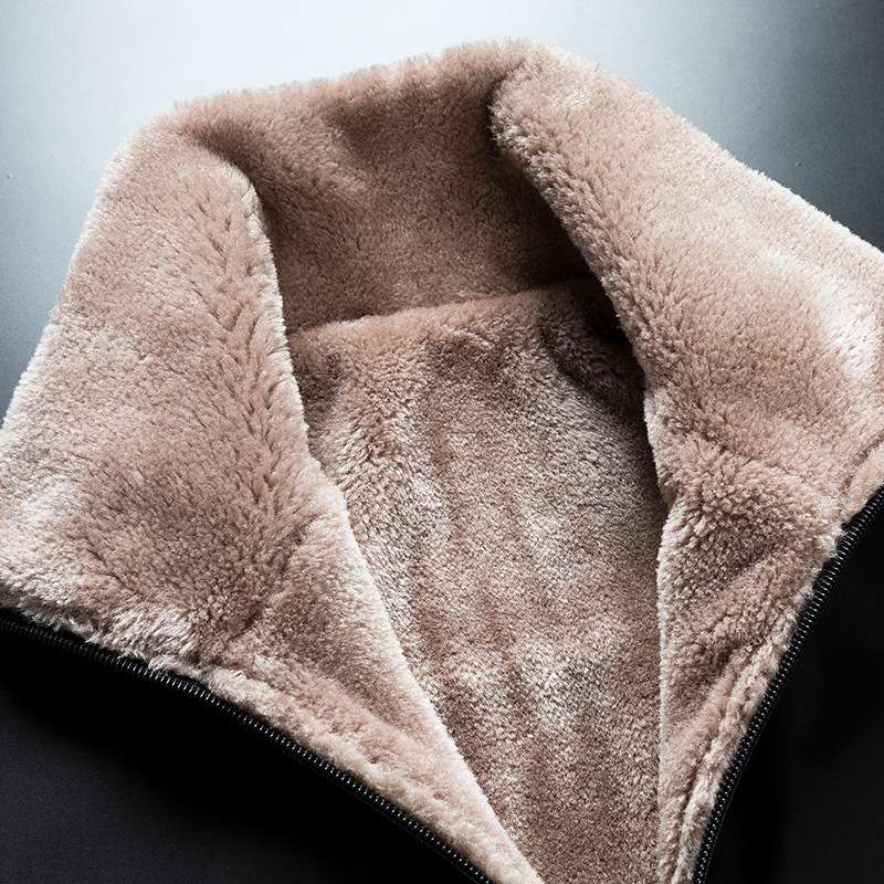 Insulated Men's Winter Jacket with Stand-Up Collar