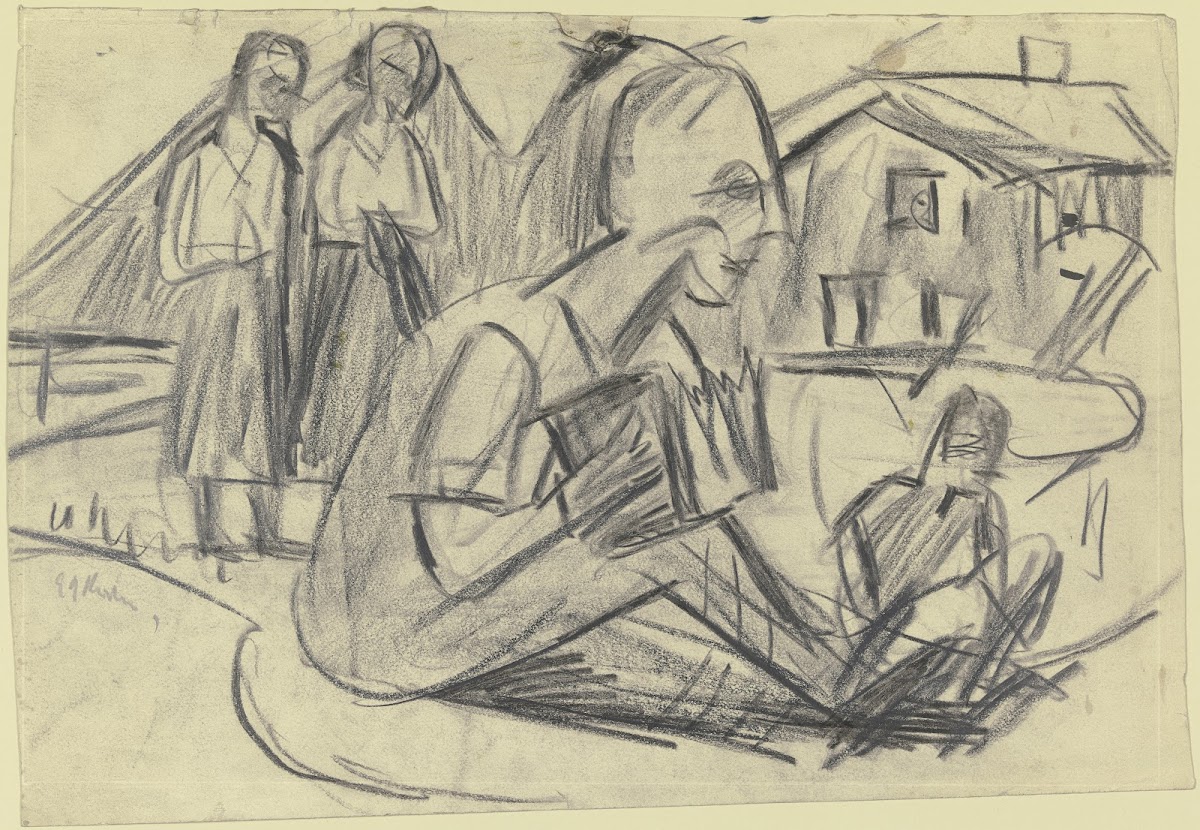 Handorgler am Abend 1924