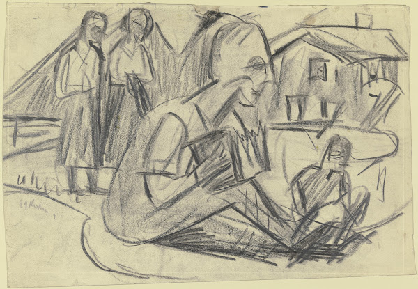 Handorgler am Abend 1924