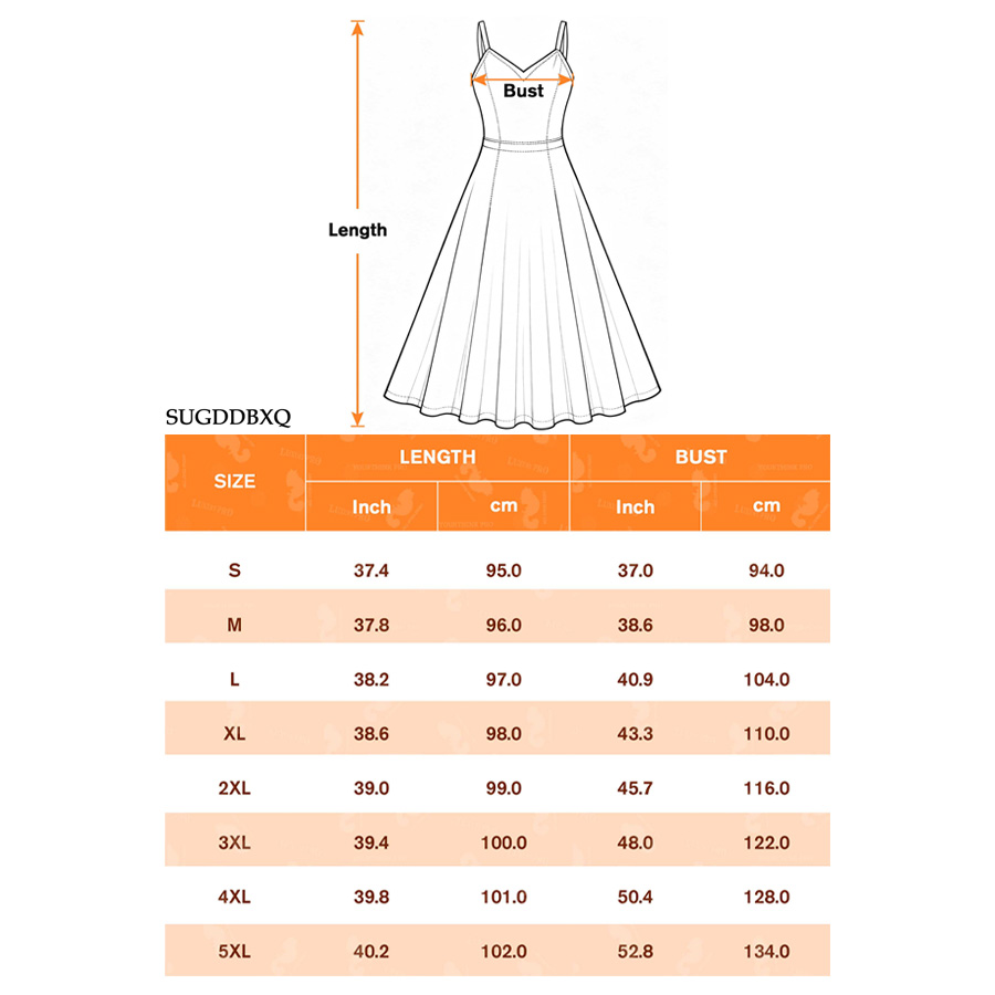 AOP SUG Spaghetti Strap Dress