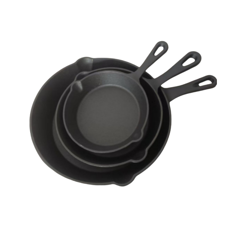 Gusseiserner Topf-Set, 3 oder 4 Teile, 14–26 cm