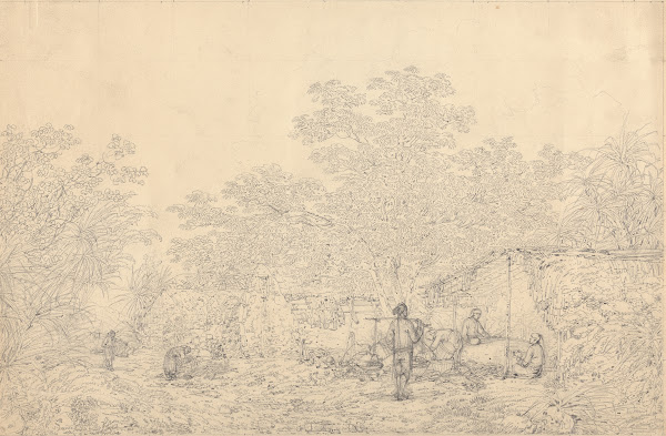 Village Scene ca 1790