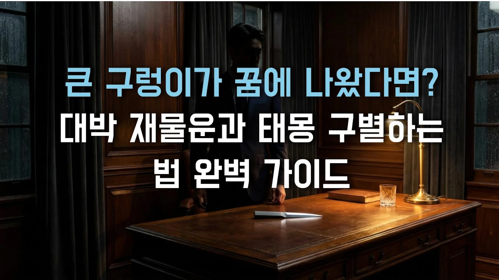 큰 구렁이가 꿈에 나왔다면? 대박 재물운과 태몽 구별하는 법 완벽 가이드