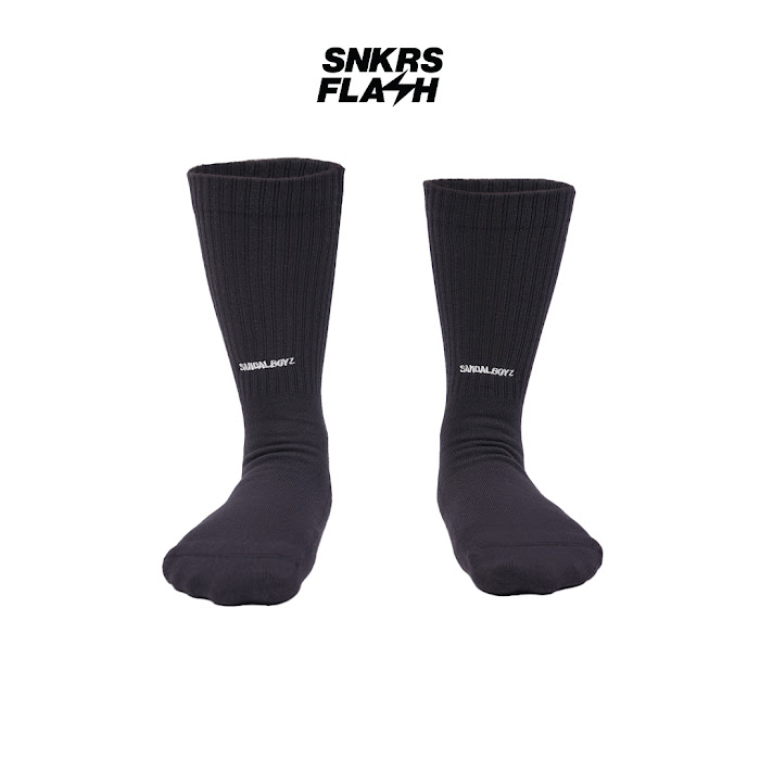SANDALBOYZ SOCKS MINI LOGO BLACK - PCSOCWTB - Size NO SIZE