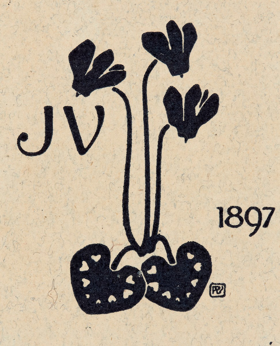 Bookplate JV 1897 1897