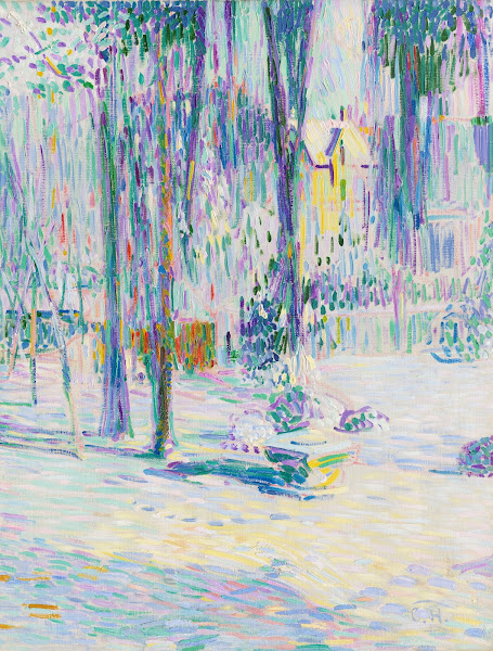 Im Park von Schloss Pretzfeld 1908