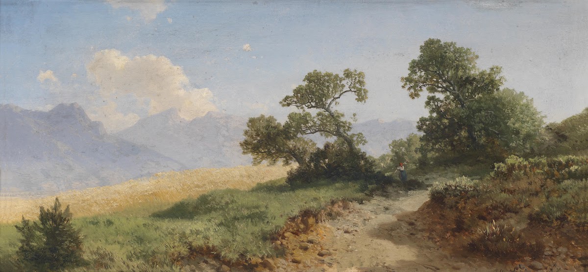 Landschaft mit figürlicher Staffage