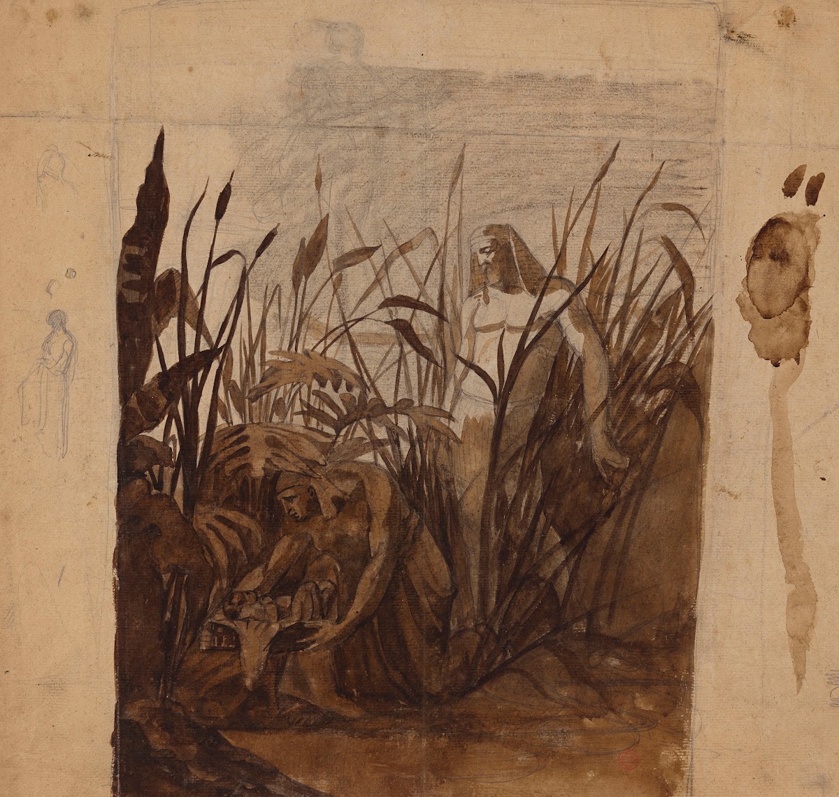 Moïse sauvé des eaux 19th century