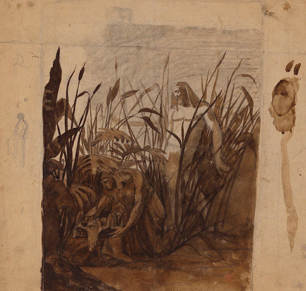 Moïse sauvé des eaux 19th century