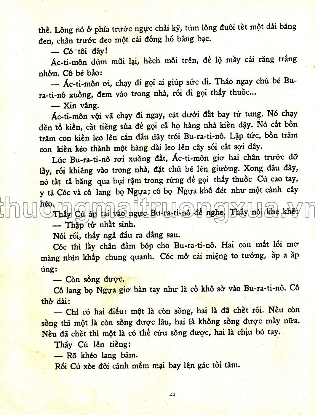 Chiếc chìa khóa vàng hay truyện ly kỳ của Bu-ra-ti-nô (1978) - Trang 45
