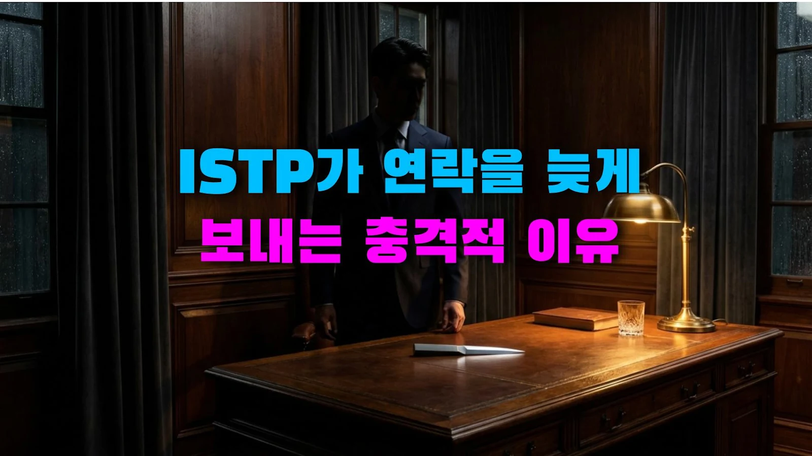 ISTP가 연락을 늦게 보내는 충격적 이유