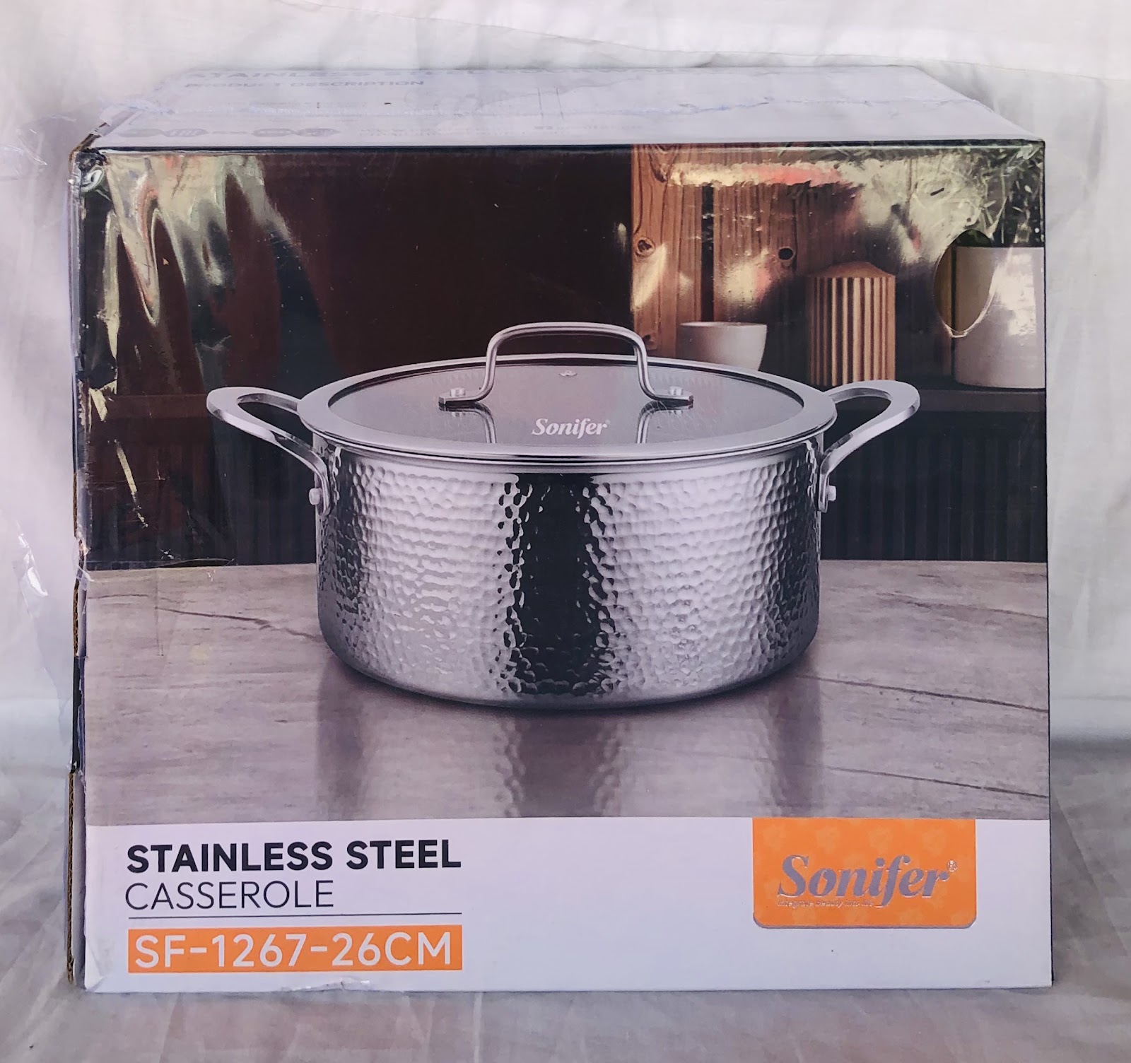 Stainless steel casserole (SF-1267) 26cm