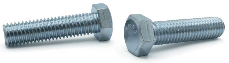 1/4-20 x 3/4" Hex Tap Bolts / Grade 5 / Zinc