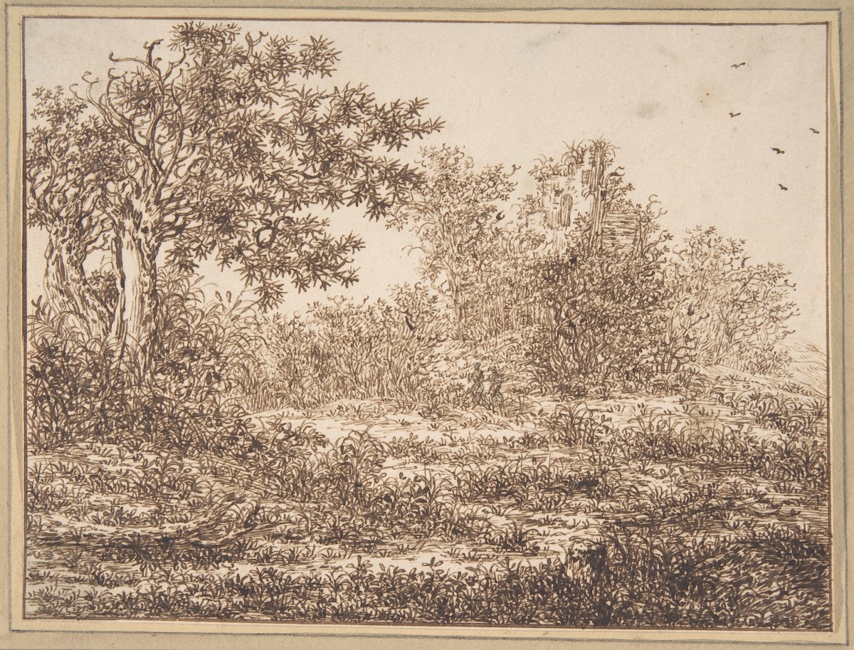 Dune Landscape with Trees 17th century