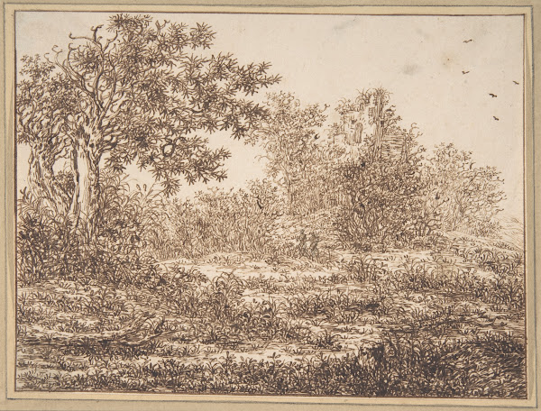 Dune Landscape with Trees 17th century