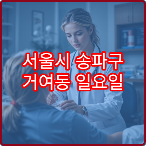 서울시 송파구 거여동 일요일 이비인후과 진료 병원 비염