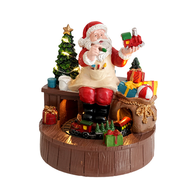 Decorative Christmas music box with lighting