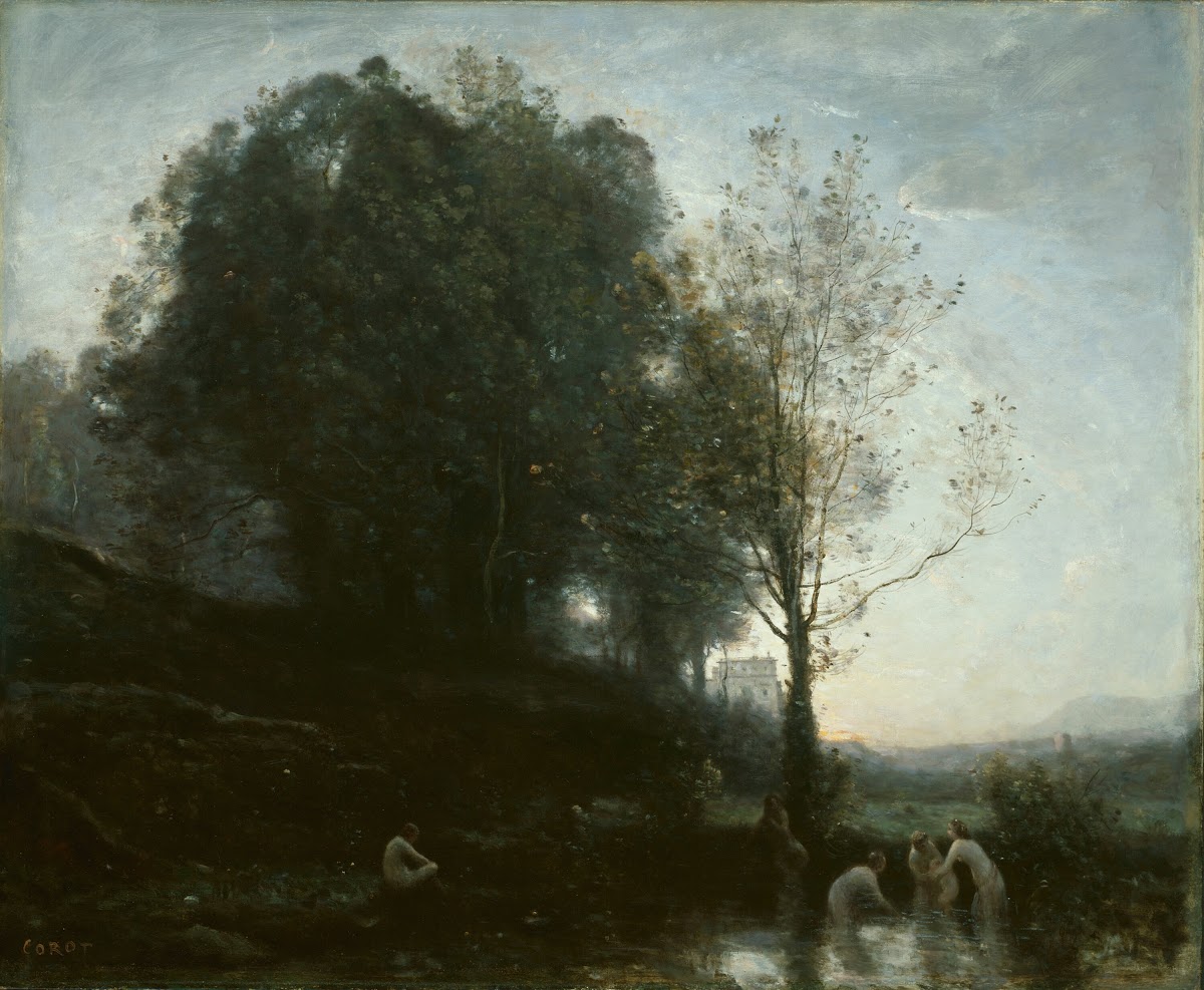 Bathing Nymphs and Child 1855 60