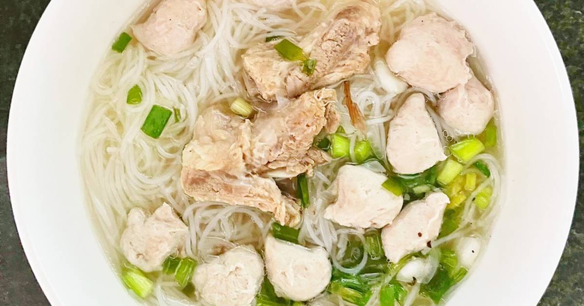 Bún mộc sườn 🐷