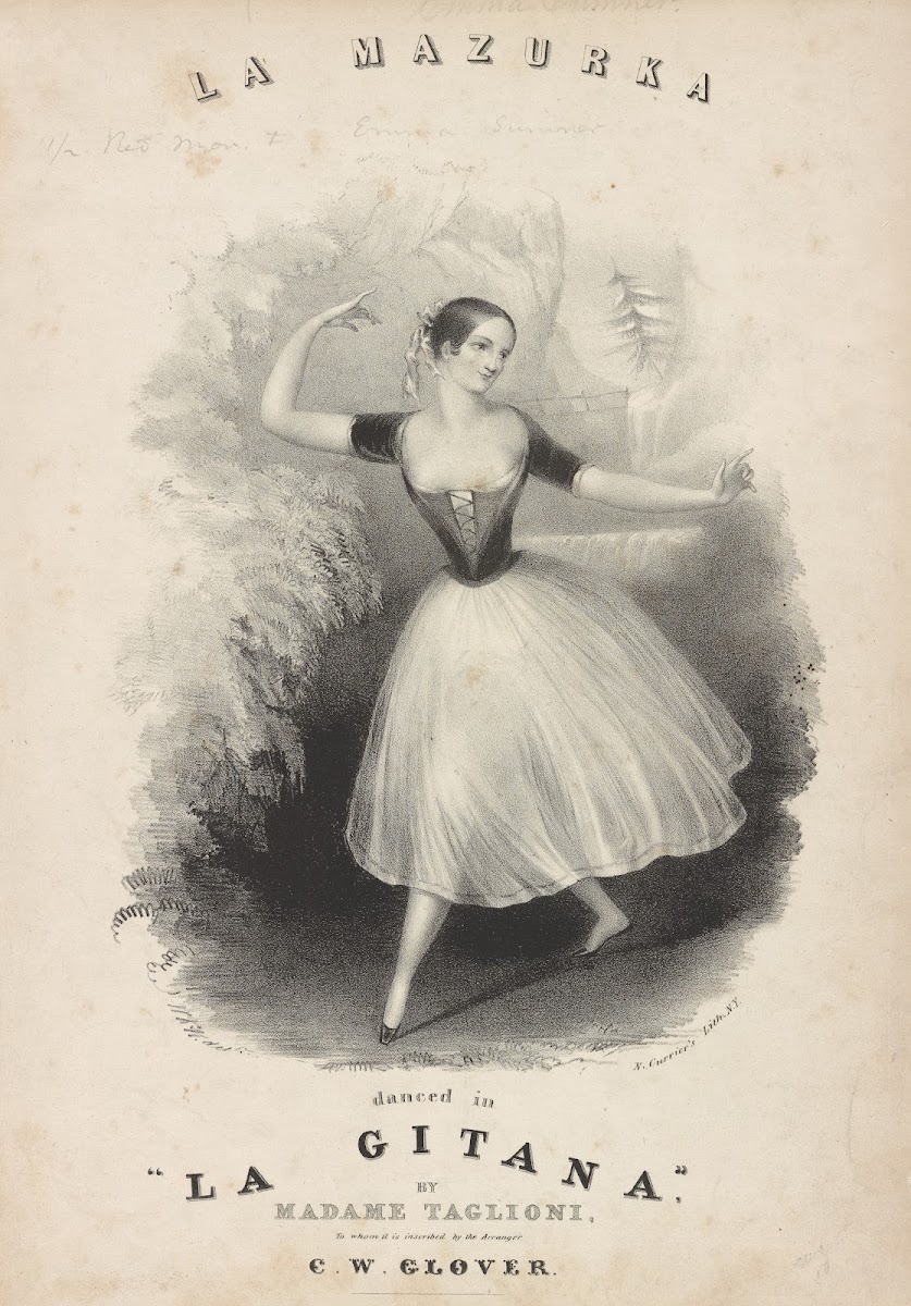 La mazurka danced in La gitana 1840
