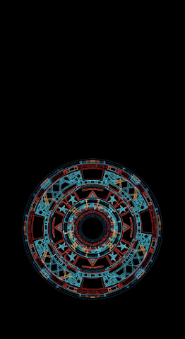 Dark Neon Tribal Pattern