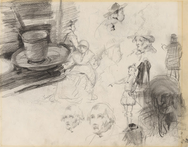 Kop schoteltje en figuren from 1880 until 1885