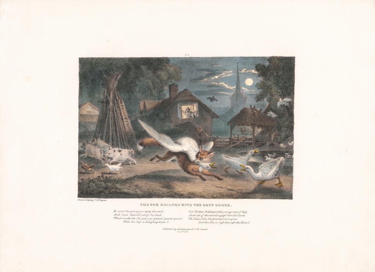 The Fox Escapes with Best Goose 1836