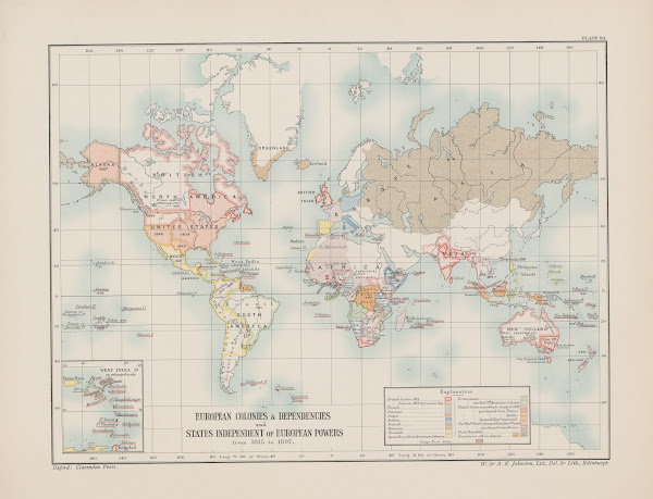 European Colonies and Dependencies and States independent of European Powers 181