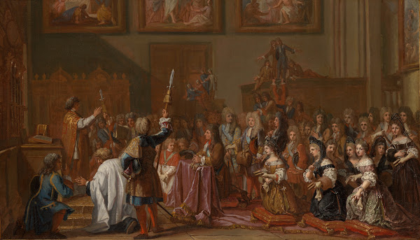 Louis XIV in Notre Dame de Paris on January 30 1687 at a Thanksgiving Service af