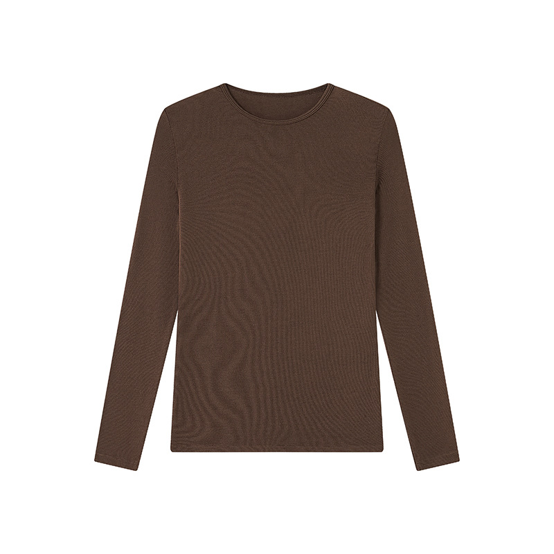Damen Langarm-Unterziehshirt, Modal, Rundhalsausschnitt