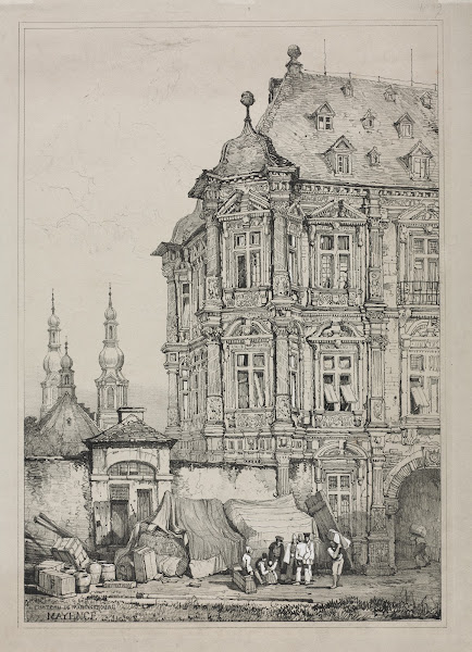 Castle of Martinsburg Mainz Germany 1833