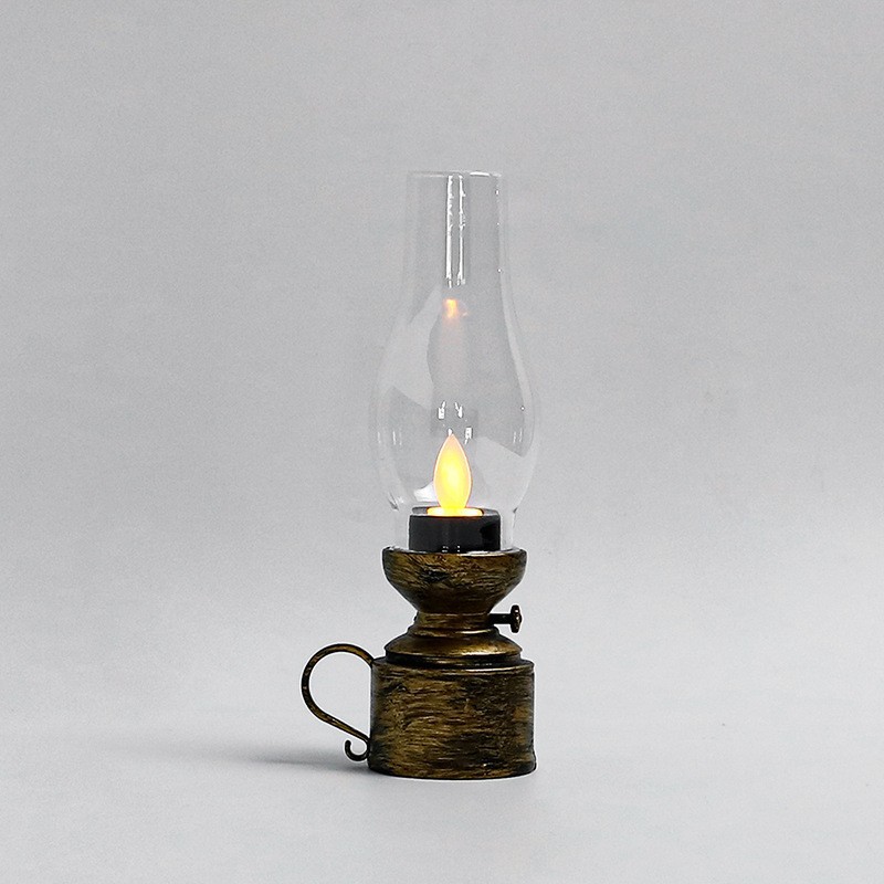 LED oil lamp in retro design