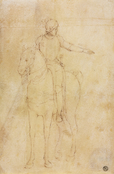 Armored Figure on Horseback c 1450