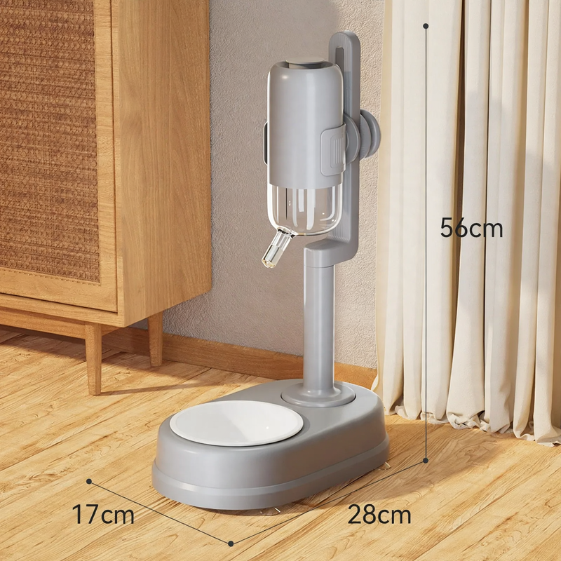 Upright Double Stainless Steel Bowl