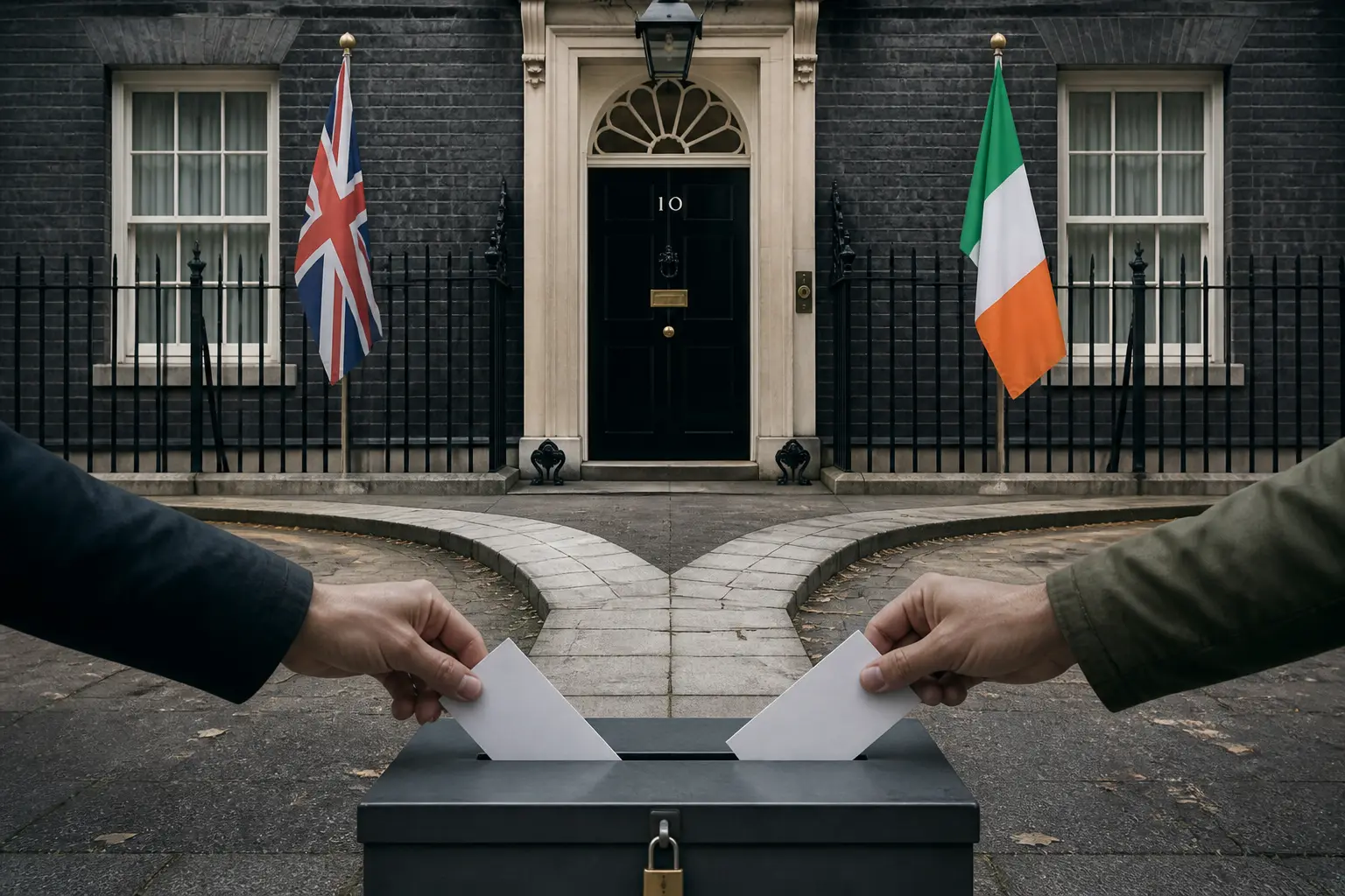 Editorial image for UK Prime Minister hosts Irish leader at No 10 North for first overseas visit