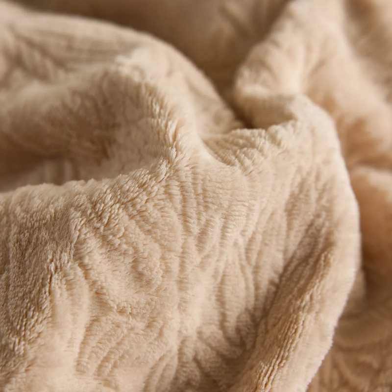 Fleece Bedding, 4-piece, Flower Pattern, Winter