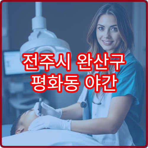 전주시 완산구 평화동 야간 내과 진료 가능한 병원 야간 진료 정보 안내