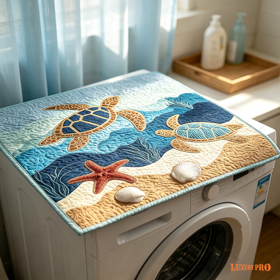 Free-Stitch Washing Machine Cover [Colored Edge]