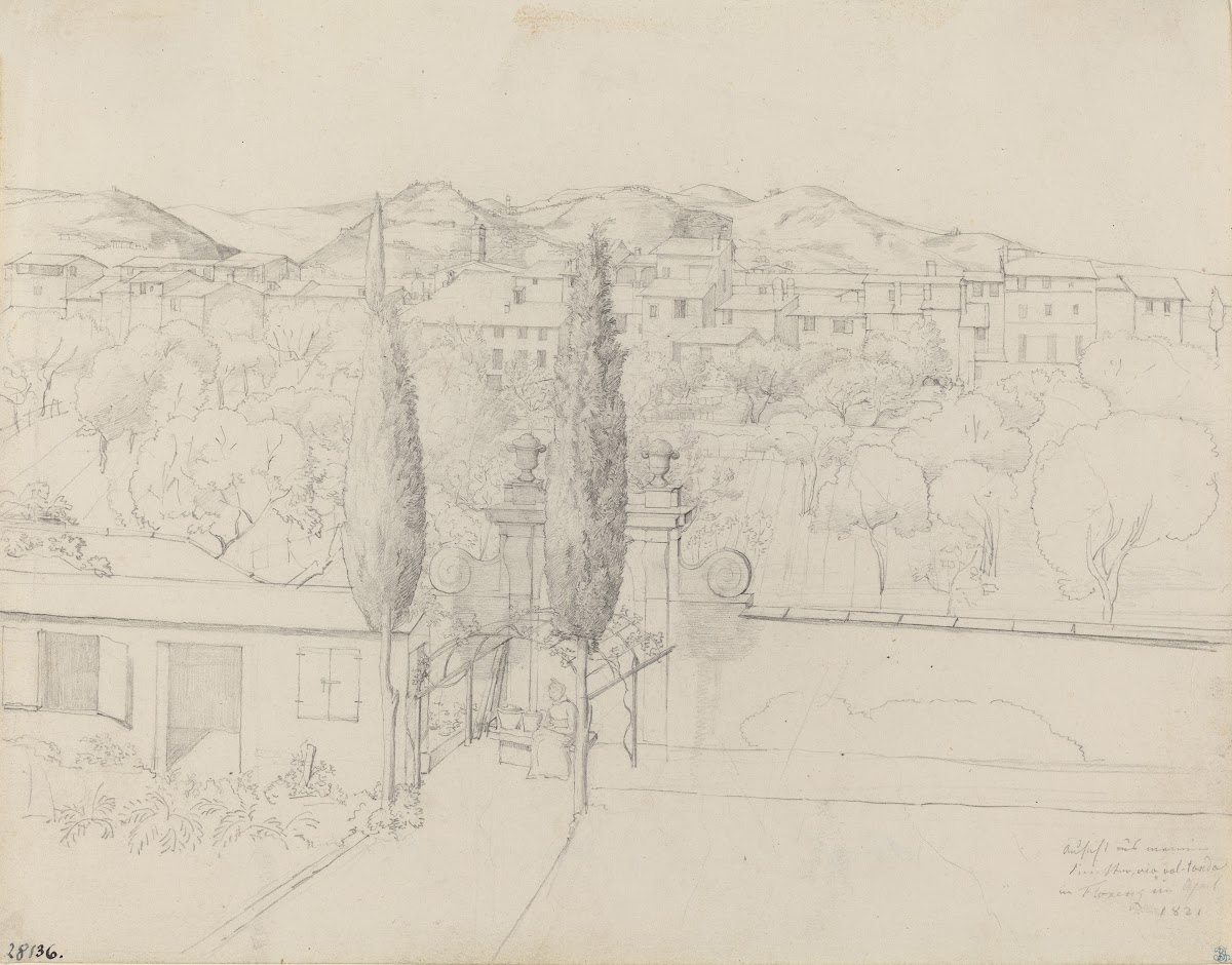 Aussicht aus meinem Fenster via valfonda in Florenz Gardens in Florence Seen fro