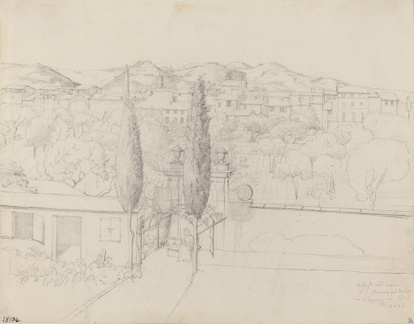 Aussicht aus meinem Fenster via valfonda in Florenz Gardens in Florence Seen fro