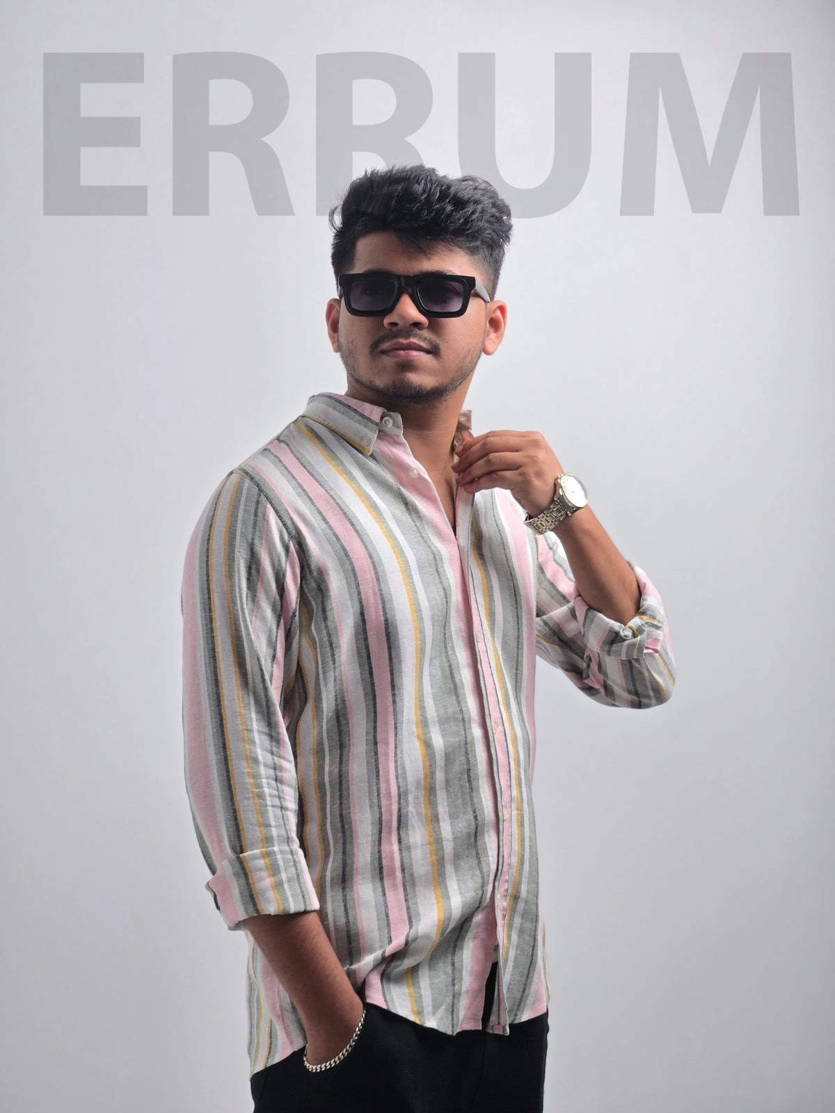 Men's Full Sleeve Casual Shirt Wine Pink