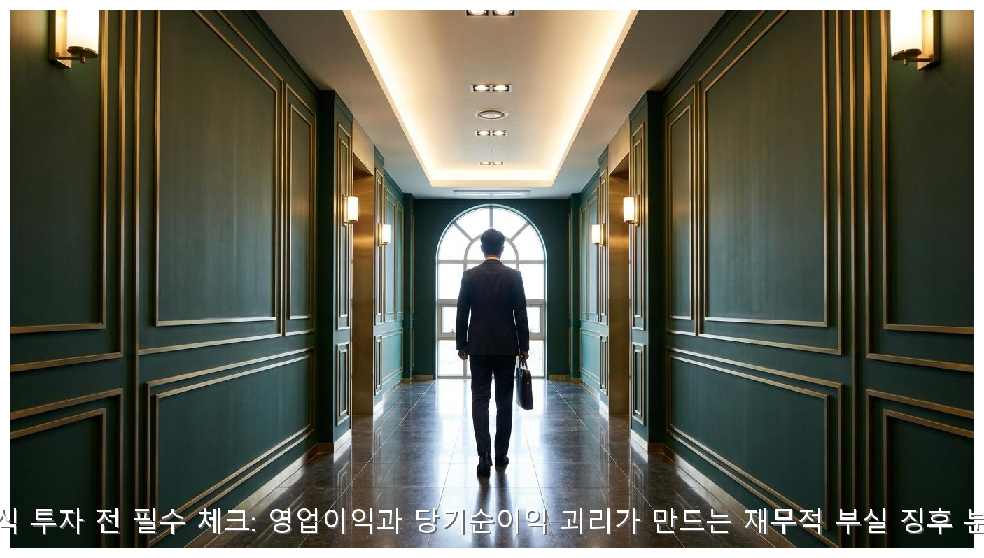 주식 투자 리스크 분석: 영업이익과 당기순이익 괴리의 비밀 핵심 안내 및 분석 인포그래픽 (6)
